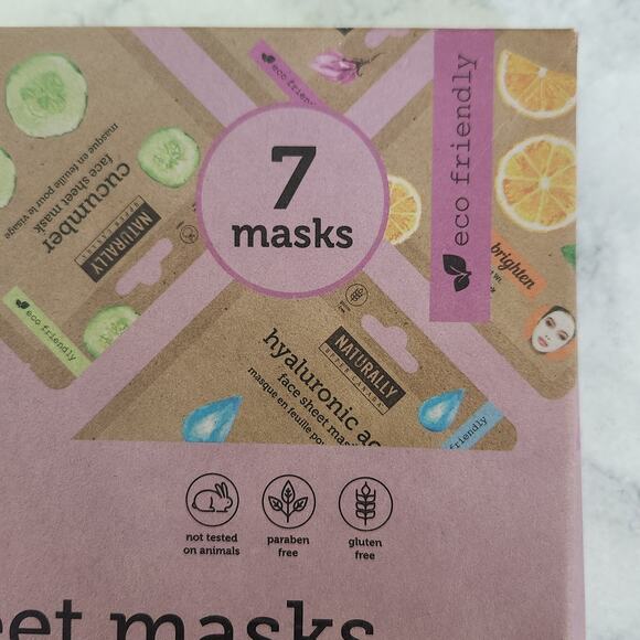 Naturally Upper Canada 7 Days Sheet Mask Set Vitamin Retinal Collagen Infused - Picture 4 of 4